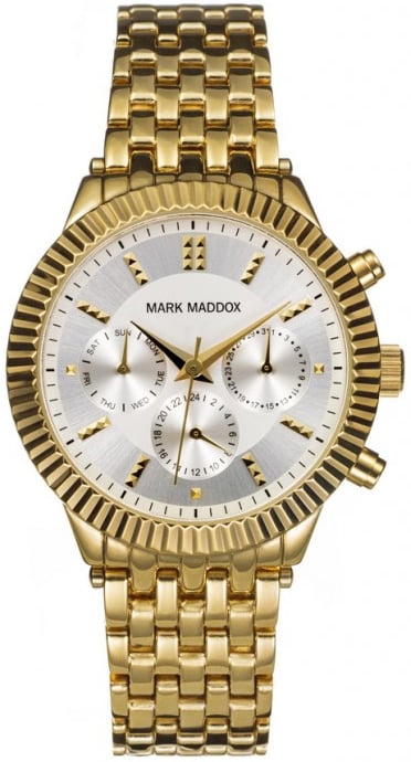 Mark Maddox Damklocka MM0009-27 Classic Gulguldtonat stål Ø38 mm