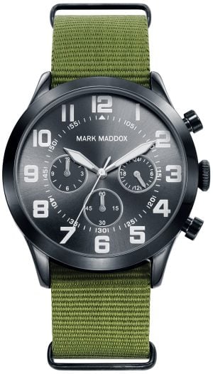 Mark Maddox Herrklocka HC0015-54 Classic Svart/Textil Ø43 mm