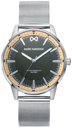 Mark Maddox Herrklocka HM0141-67 Classic Grön/Stål Ø41 mm