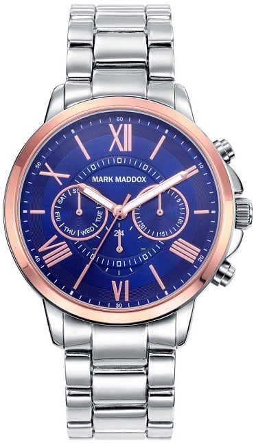 Mark Maddox Herrklocka HM6011-33 Classic Blå/Stål Ø42 mm