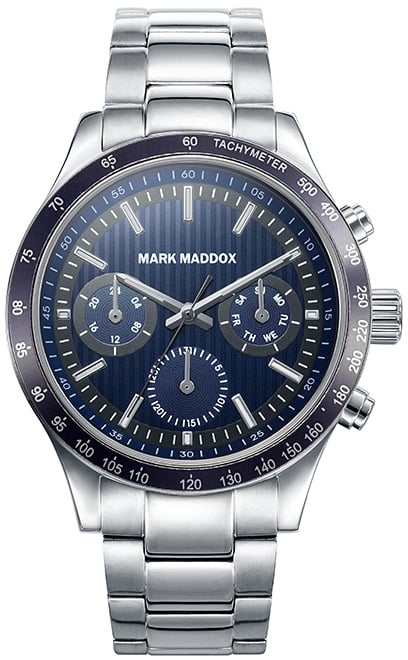 Mark Maddox Herrklocka HM7017-37 Classic Blå/Stål Ø42 mm