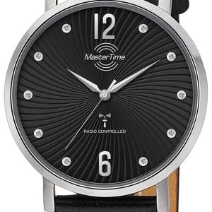 Master Time Damklocka MTLA-10801-25L Funk Advanced Svart/Läder Ø36