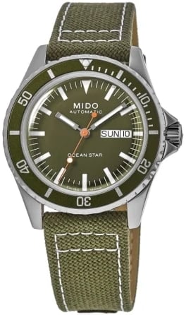 Mido Herrklocka M026.830.18.091.00 Ocean Star Grön/Läder Ø40.5 mm