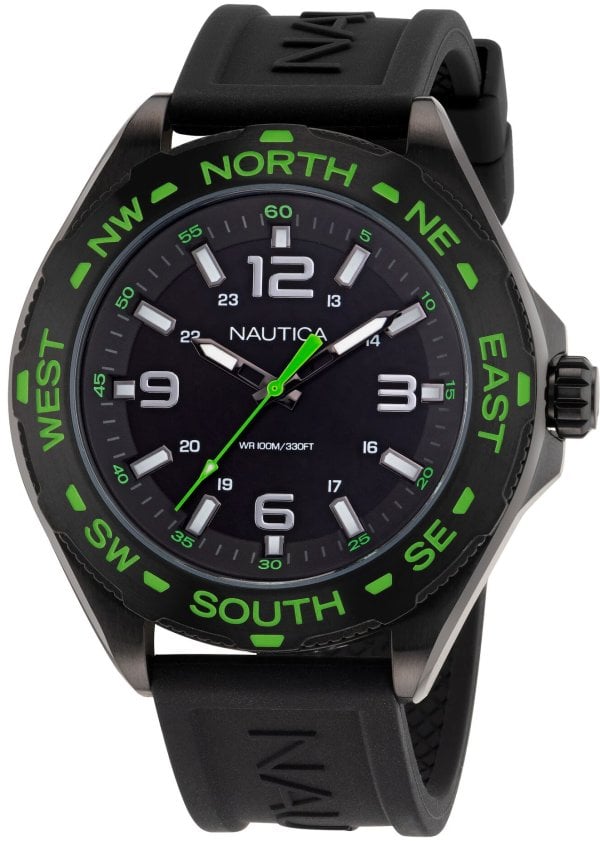 Nautica Herrklocka NAPCWS303 Clearwater Beach Blå/Gummi Ø44 mm