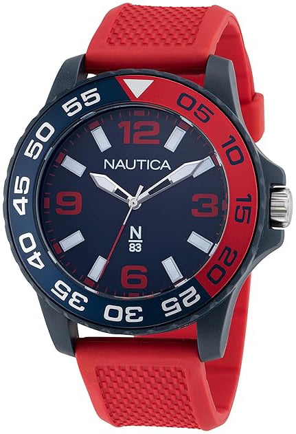 Nautica Herrklocka NAPFWS303 N83 Blå/Gummi Ø45 mm