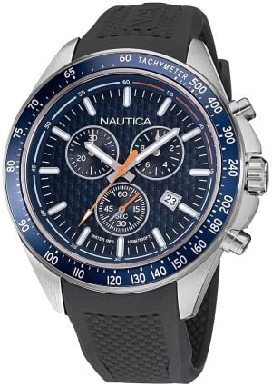 Nautica Herrklocka NAPOBF121 Ocean Beach Blå/Gummi Ø46 mm