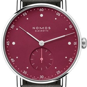 Nomos Glashütte Damklocka N-1123 Metro Röd/Textil Ø33 mm