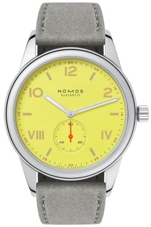Nomos Glashütte Herrklocka N-721.GB Club Campus Gul/Läder Ø38.5 mm