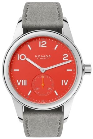 Nomos Glashütte N-716 Club Campus Orange/Läder Ø36 mm