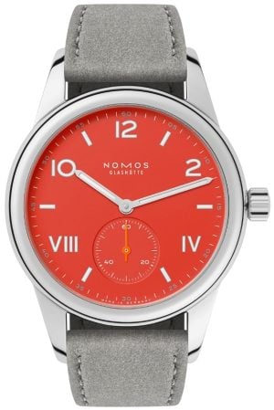 Nomos Glashütte N-716.GB Club Campus Orange/Läder Ø36 mm