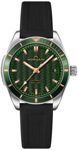 Norqain Damklocka N1800A84GA/E183/18BRE.16S Adventure Grön/Gummi