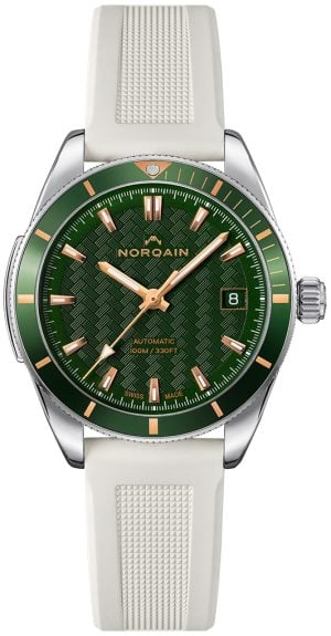Norqain Damklocka N1800A84GA/E183/18WRE.16S Adventure Grön/Gummi