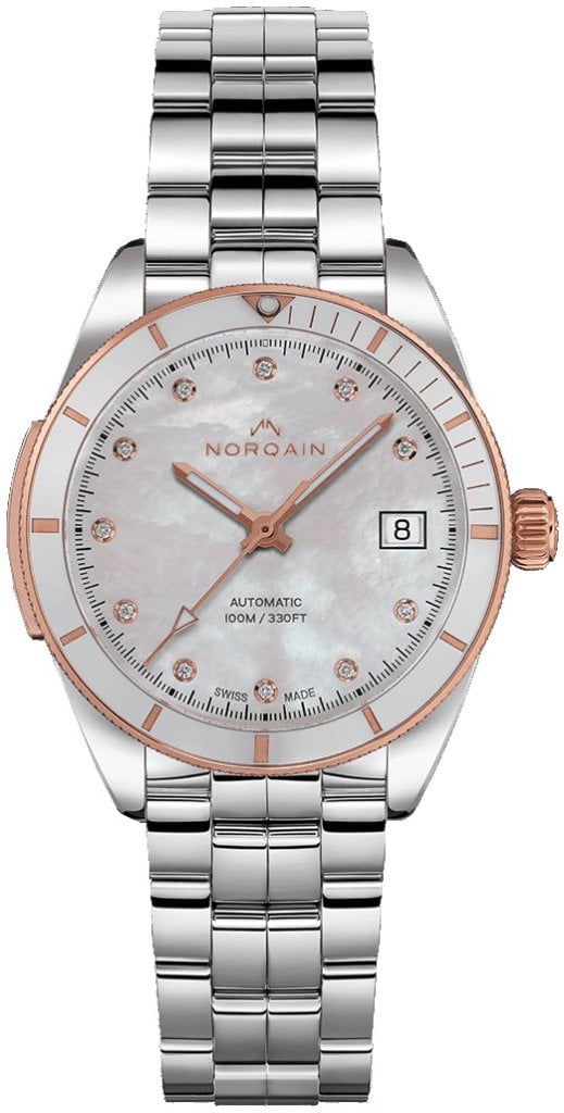 Norqain Damklocka N1800CG89A/M18DG/82S Adventure Vit/Stål Ø37 mm