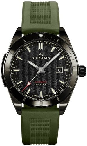 Norqain Herrklocka NB1000B01A/B102/10KR.20B Adventure Svart/Gummi