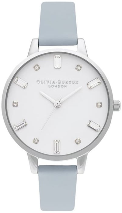 Olivia Burton Damklocka OB16BJ01 London Vit/Läder Ø23 mm