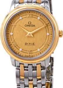 Omega Damklocka 424.20.27.60.58.004 De Ville Prestige Guld/18 karat