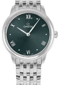 Omega Damklocka 434.10.28.60.10.001 De Ville Prestige Grön/Stål