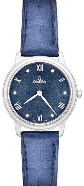 Omega Damklocka 434.13.28.60.53.002 De Ville Prestige Blå/Läder