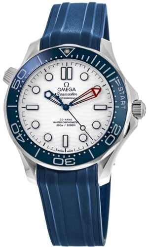 Omega Herrklocka 210.32.42.20.04.002 Seamaster Diver 300M Vit/Gummi