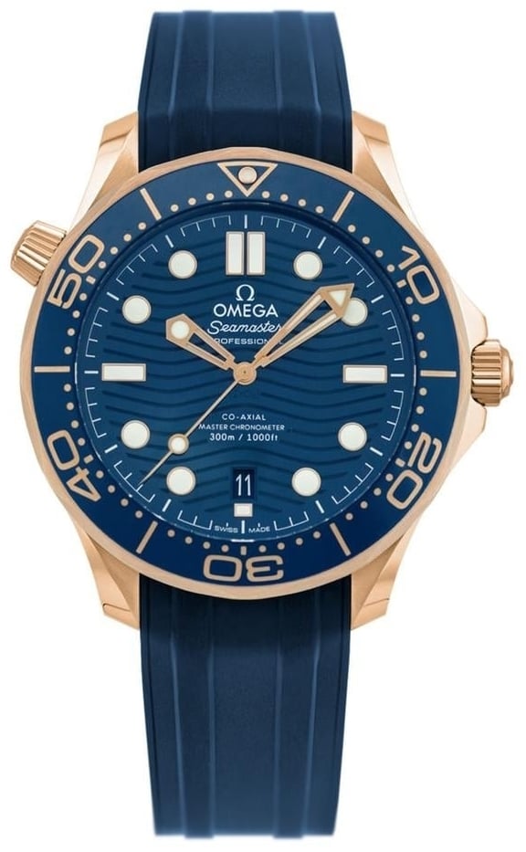 Omega Herrklocka 210.62.42.20.03.001 Seamaster Diver 300M Blå/Gummi