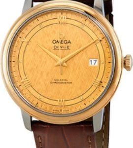 Omega Herrklocka 424.23.40.20.08.001 De Ville Prestige Guld/Läder