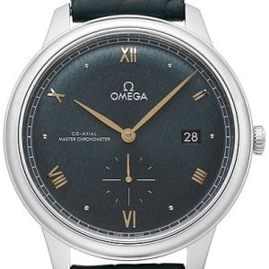 Omega Herrklocka 434.13.41.20.10.001 De Ville Prestige Grön/Läder