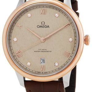 Omega Herrklocka 434.23.40.20.59.001 De Ville Prestige Beige/Läder