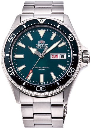 Orient Herrklocka RA-AA0004E Mako Iii Grön/Stål Ø41.8 mm