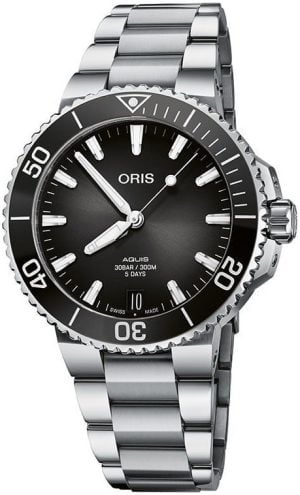 Oris Herrklocka 01 400 7769 4154-07 8 22 09PEB Aquis Grå/Stål