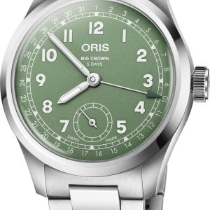 Oris Herrklocka 01 403 7799 4067-07 8 20 06 Big Crown Grön/Stål