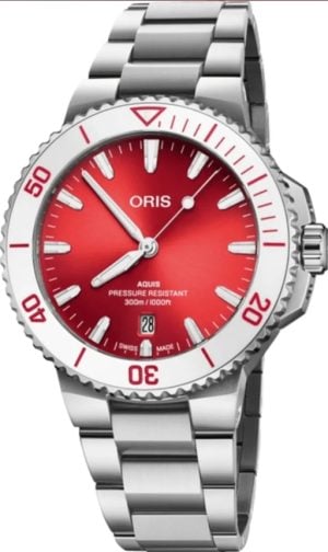 Oris Herrklocka 01 733 7787 4138-07 8 22 04PEB Aquis Taste Of Summer