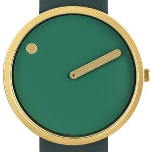 PICTO 43377-6620MG Classic Grön/Läder Ø40 mm