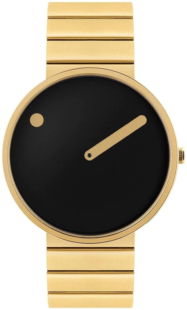 PICTO 43387-2920 Svart/Gulguldtonat stål Ø40 mm