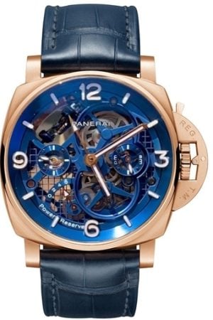 Panerai Herrklocka PAM01060 Luminor Skelettskuren/Läder Ø47 mm