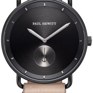 Paul Hewitt Herrklocka PH-BW-BGM-BS-56M Breakwater Svart/Läder Ø42