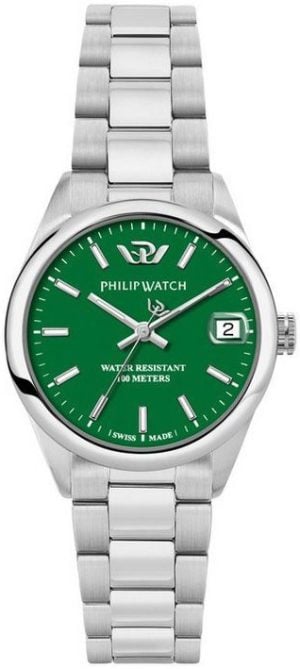 Philip Watch Damklocka R8253597647 Caribe Grön/Stål Ø31 mm