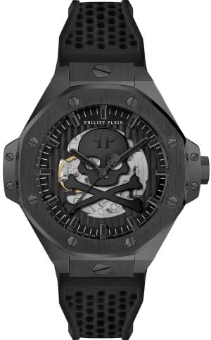 Philipp Plein Herrklocka PWPFA0924 Skeleton Royal Svart/Gummi Ø46 mm