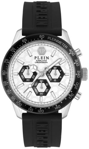 Philipp Plein Herrklocka PWPYA0124 Superlatives Vit/Gummi Ø44 mm