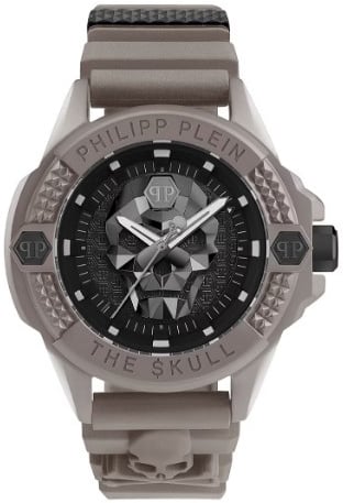 Philipp Plein Herrklocka PWUBA0323 The Skull Svart/Stål Ø44 mm