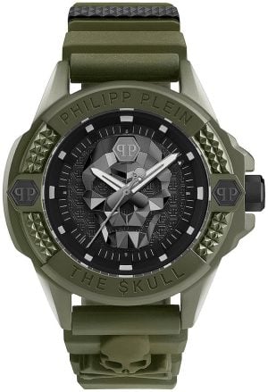 Philipp Plein Herrklocka PWUBA0423 The Skull Svart/Stål Ø44 mm