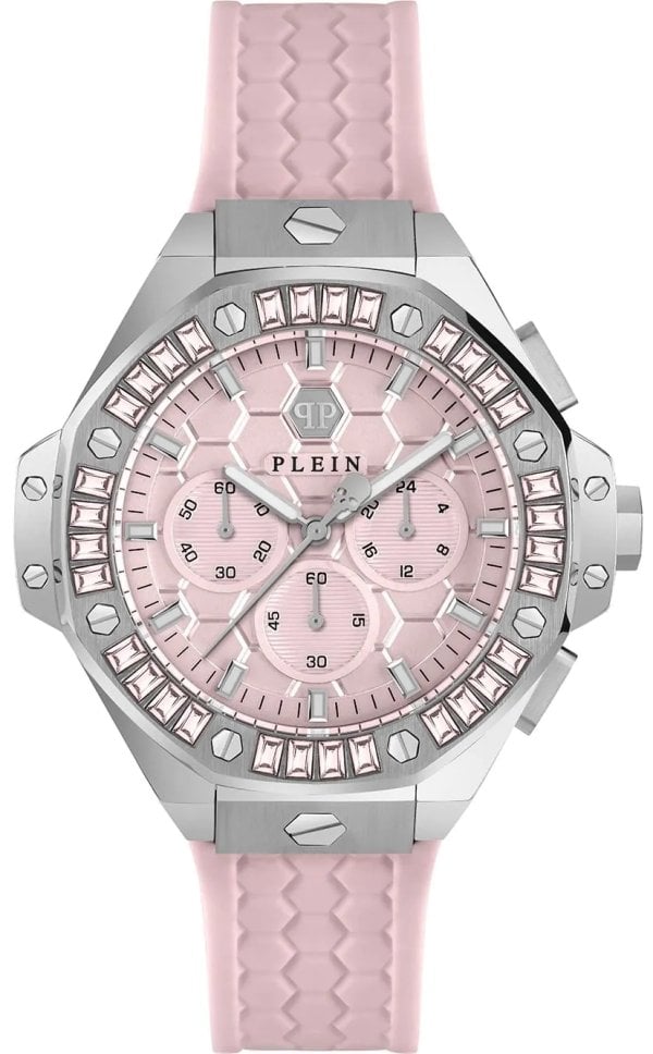 Philipp Plein PWPSA0524 Chrono Royal Rosa/Gummi Ø42 mm