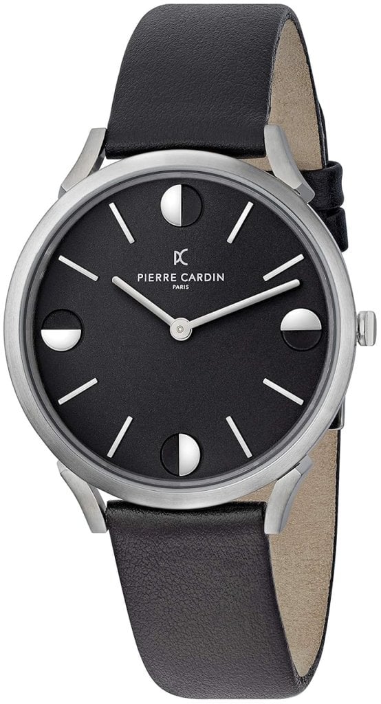Pierre Cardin Herrklocka CPI.2010 Pigalle Plissee Svart/Läder Ø40 mm