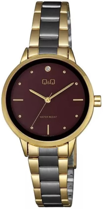 Q&Q Damklocka QB97J422Y Classic Röd/Stål Ø32 mm