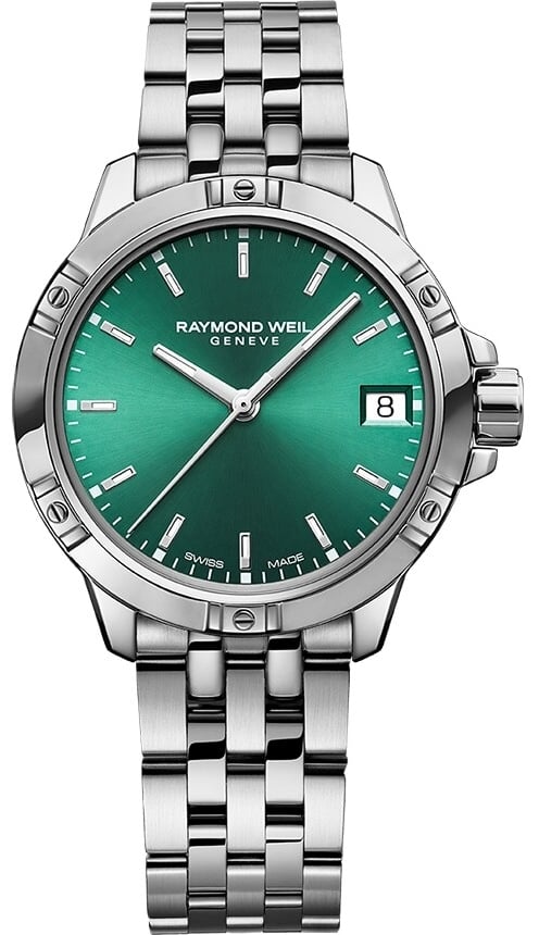Raymond Weil Damklocka 5960-ST-52051 Tango Grön/Stål Ø30 mm