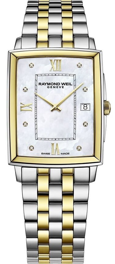 Raymond Weil Herrklocka 5425-STP-00995 Toccata Vit/Gulguldtonat stål