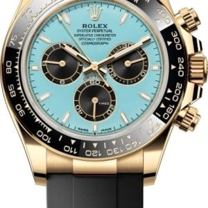 Rolex Herrklocka 126518LN-0014 Cosmograph Daytona Turkos/Gummi Ø40 mm