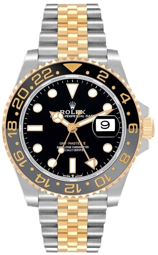 Rolex Herrklocka 126713GRNR-0001 GMT-Master II Svart/Stål Ø40 mm