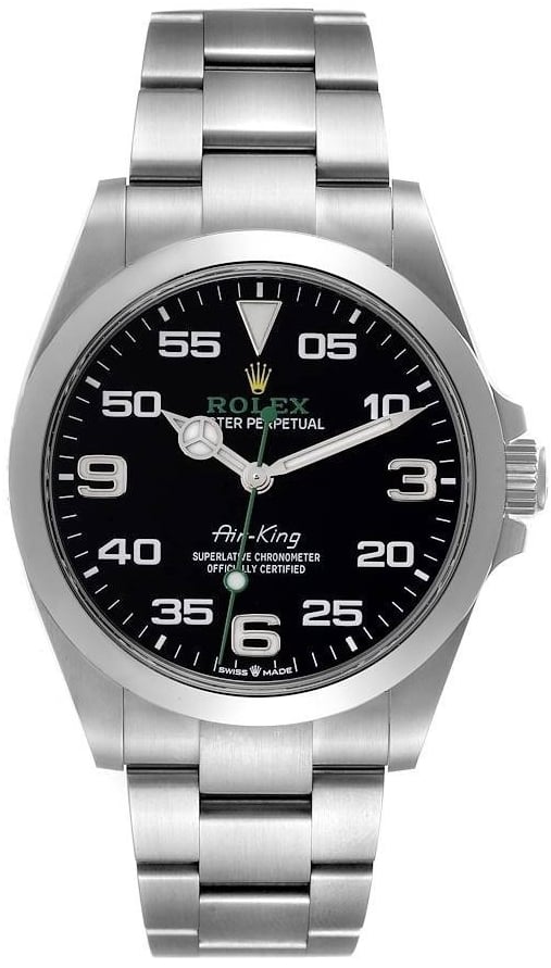 Rolex Herrklocka 126900-0001 Air-King Svart/Stål Ø40 mm