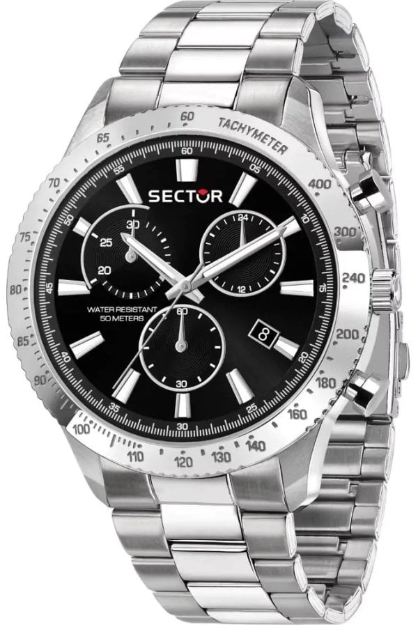 Sector 270 Herrklocka R3273778005 Svart/Stål Ø45 mm