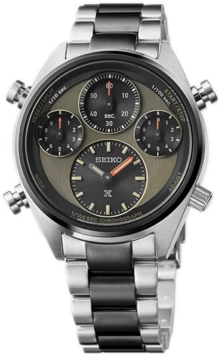 Seiko Herrklocka SFJ005P1 Prospex Grå/Stål Ø42 mm